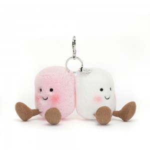 Brelok Jellycat Amuseables Pair of Marshmallows,15cm x 11cm x 5cm Różowe | Polska DEIC-25340