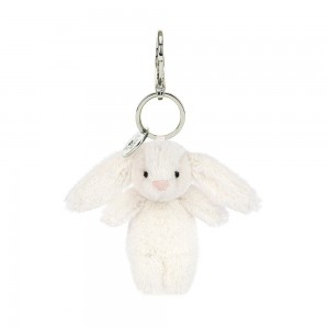 Brelok Jellycat Bashful Króliczek Cream,15cm x 4cm x 3cm Białe | Polska JXZI-04172
