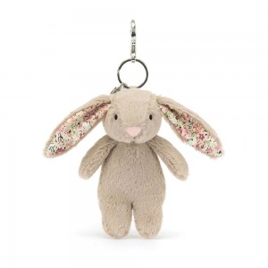 Brelok Jellycat Blossom Króliczek,17cm x 4cm x 3cm Beżowe | Polska XQSH-57062