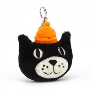 Brelok Jellycat JellyJelonek,13cm x 10cm x 4cm Czarne | Polska ZWNM-94267