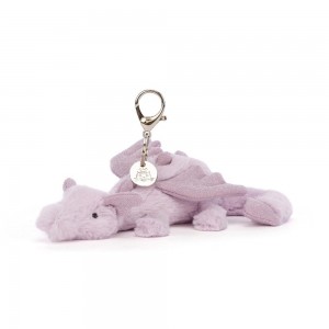Brelok Jellycat Lavender Dragon,12cm x 8cm x 22cm Fioletowe | Polska KXVP-79436