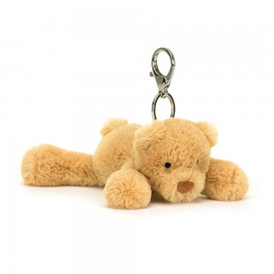 Brelok Jellycat Smudge Miś,13cm x 6cm x 16cm Brązowe | Polska CZAN-38419