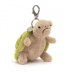 Brelok Jellycat Timmy Turtle,15cm x 7cm x 6cm Zielone | Polska HYLG-29714