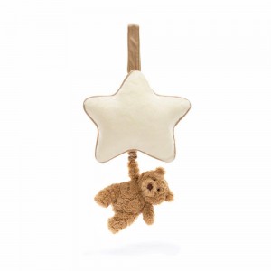 Dziecko Jellycat Bartholomew Miś Musical Pull,30cm x 18cm x 5cm Brązowe | Polska WBPY-38605