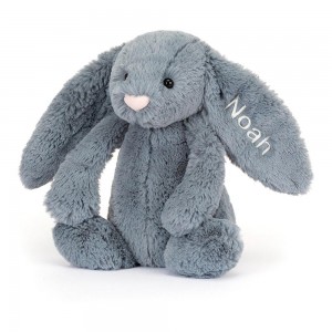 Dziecko Jellycat Bashful Dusky Króliczek Medium,31cm x 12cm x 9cm Niebieskie | Polska BTQV-36419