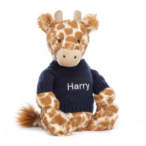 Dziecko Jellycat Bashful Giraffe,31cm x 12cm x 9cm Pomarańczowe | Polska HSLO-83420