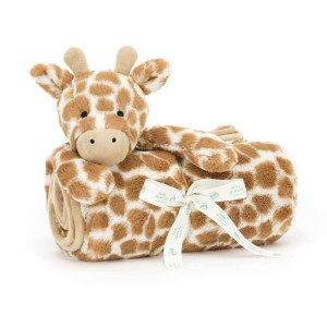 Dziecko Jellycat Bashful Giraffe Szmatka Przytulanka,56cm x 70cm x 9cm Pomarańczowe | Polska DRVX-56724