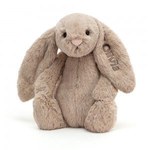 Dziecko Jellycat Bashful Króliczek Medium,31cm x 12cm x 9cm Beżowe | Polska RCDE-16954