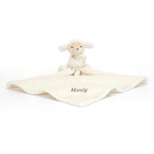 Dziecko Jellycat Bashful Lamb,15cm x 34cm x 34cm Białe | Polska HKXI-37251