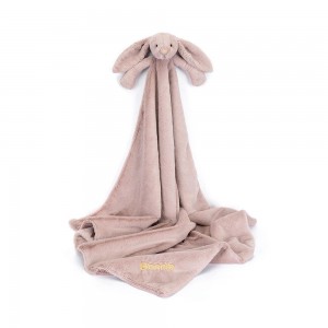 Dziecko Jellycat Bashful Luxe Króliczek Szmatka Przytulanka,56cm x 70cm x 9cm Różowe | Polska RFUJ-59684