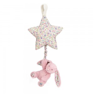 Dziecko Jellycat Blossom Tulip Króliczek Star Musical Pull,30cm x 19cm x 3cm Różowe | Polska NXYM-50263