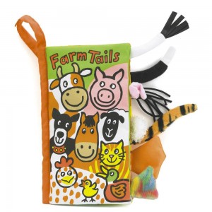 Dziecko Jellycat Farm Tails Activity,22cm x 13cm x 5cm Zielone | Polska TKGE-18034
