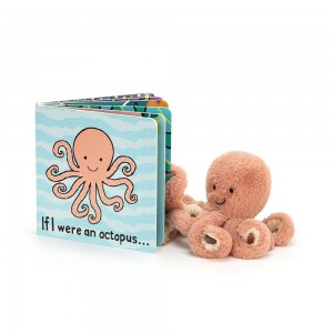 Dziecko Jellycat If I Were An Octopus and Odell Octopus Tiny, Pomarańczowe | Polska WVQD-09732
