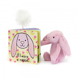 Dziecko Jellycat Rabbit and Bashful Tulip Króliczek Small, Różowe | Polska ECMR-16035