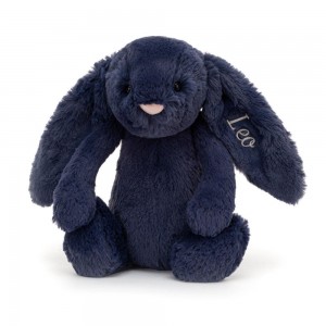 Królik Jellycat Bashful Króliczek Medium,31cm x 12cm x 9cm Niebieskie | Polska LYKB-83597