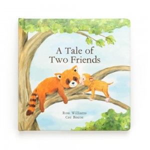 Książeczka Jellycat A Tale Of Two Friends,23cm x 23cm x 2cm Niebieskie | Polska NGCJ-41359