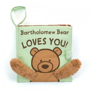 Książeczka Jellycat Bartholomew Miś Loves You,15cm x 15cm x 5cm Brązowe | Polska OUGC-91368