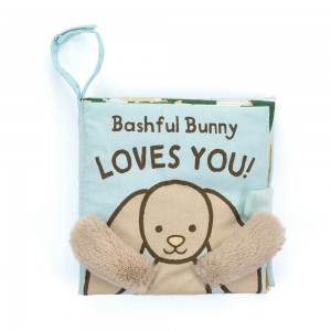 Książeczka Jellycat Bashful Króliczek Loves You,15cm x 15cm x 5cm Beżowe | Polska HKPN-21864