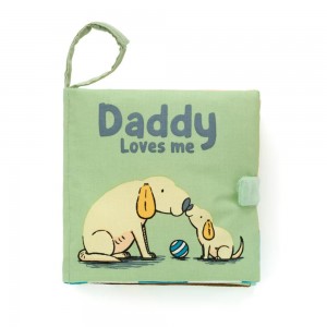 Książeczka Jellycat Daddy Loves Me,15cm x 15cm x 5cm Zielone | Polska JXGU-45260