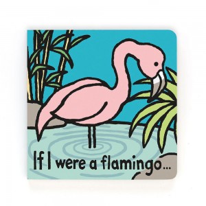 Książeczka Jellycat Flamingo Board,15cm x 15cm x 2cm Różowe | Polska NJBV-41027