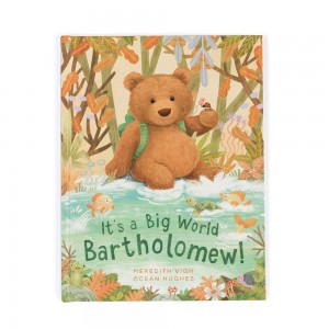 Książeczka Jellycat It's a Big World Bartholomew,29cm x 22cm x 1cm Brązowe | Polska VZCK-26307