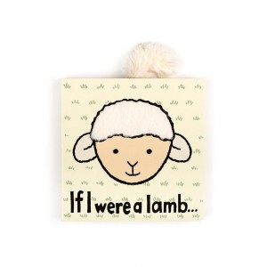 Książeczka Jellycat Lamb Board,15cm x 15cm x 2cm Białe | Polska PHSN-09276
