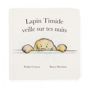 Książeczka Jellycat Lapin Timide Veille Sur Tes Nuits Livre,19cm x 19cm x 2cm Białe | Polska PDMK-70612