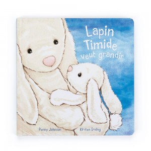 Książeczka Jellycat Lapin Timide Veut Grandir Livre,21cm x 21cm x 2cm Białe | Polska EAMT-98456