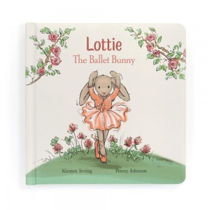 Książeczka Jellycat Lottie The Ballet Króliczek,19cm x 19cm x 2cm Różowe | Polska TOGL-10978