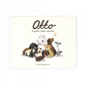 Książeczka Jellycat Otto Le Petit Chien Saucisse Livre,18cm x 23cm x 2cm Białe | Polska UQYS-15796