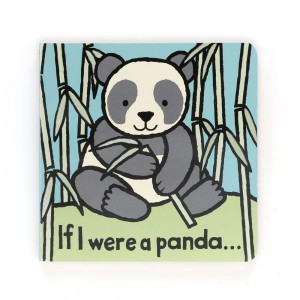 Książeczka Jellycat Panda Board,15cm x 15cm x 2cm Czarne | Polska SMVW-12047