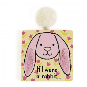 Książeczka Jellycat Rabbit Board,15cm x 15cm x 2cm Różowe | Polska QUXP-87295