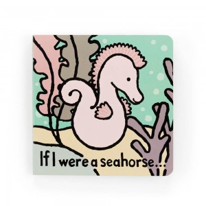 Książeczka Jellycat Seahorse Board,15cm x 15cm x 2cm Różowe | Polska FYQG-60527