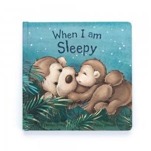Książeczka Jellycat When I Am Sleepy,21cm x 21cm x 2cm Brązowe | Polska JACK-85610