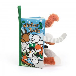 Książeczka Jellycat Winter Tails Activity,22cm x 13cm x 5cm Niebieskie | Polska QJUY-16982