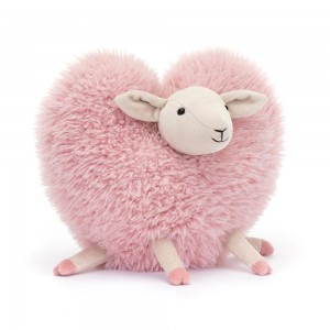 Pluszaki Jellycat Aimee Sheep,21cm x 22cm x 12cm Różowe | Polska UVBL-74536