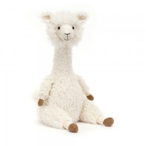 Pluszaki Jellycat Alonso Alpaca,41cm x 20cm x 17cm Białe | Polska AIWT-75093