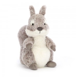 Pluszaki Jellycat Ambrosie Squirrel,22cm x 11cm x 9cm Szare | Polska WKGJ-95687
