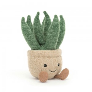 Pluszaki Jellycat Amuseables Aloe Vera Small,17cm x 8cm x 7cm Zielone | Polska QRSP-26491
