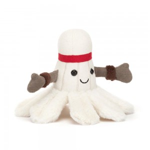Pluszaki Jellycat Amuseables Badminton,12cm x 15cm x 14cm Białe | Polska TKUF-70218