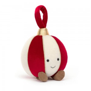 Pluszaki Jellycat Amuseables Bauble,16cm x 12cm x 12cm Czerwone | Polska WQLM-02893