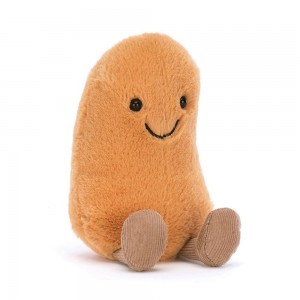 Pluszaki Jellycat Amuseables Bean,13cm x 6cm x 5cm Pomarańczowe | Polska XNAG-30745