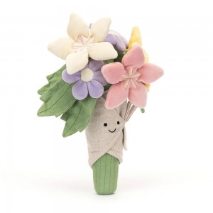 Pluszaki Jellycat Amuseables Bouquet of Flowers,31cm x 23cm x 5cm Różowe | Polska ZKMR-73045