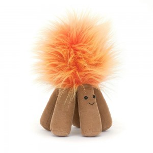 Pluszaki Jellycat Amuseables Campfire,21cm x 15cm x 15cm Pomarańczowe | Polska TYVE-05179