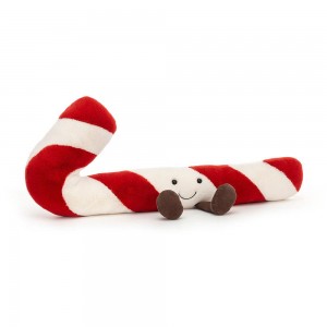 Pluszaki Jellycat Amuseables Candy Cane,13cm x 27cm x 3cm Czerwone | Polska MGBC-26189