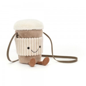 Pluszaki Jellycat Amuseables Coffee-To-Go,20cm x 9cm x 9cm Beżowe | Polska AOEB-71405