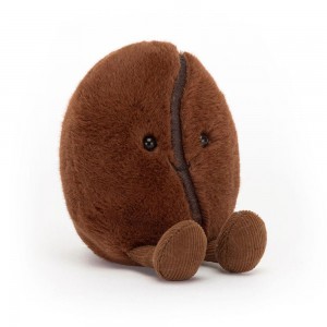 Pluszaki Jellycat Amuseables Coffee Bean,13cm x 8cm x 6cm Brązowe | Polska WYEA-26091