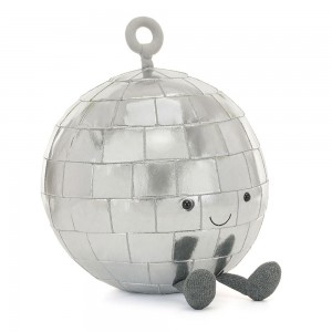 Pluszaki Jellycat Amuseables Disco Ball,30cm x 24cm x 23cm Szare | Polska ZDKY-75093