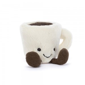 Pluszaki Jellycat Amuseables Espresso Cup,10cm x 5cm x 5cm Białe | Polska OWTG-49513