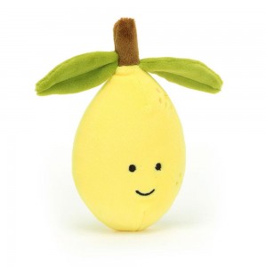 Pluszaki Jellycat Amuseables Fabulous Fruit Lemon,14cm x 8cm x 4cm Żółte | Polska ZIXJ-35401
